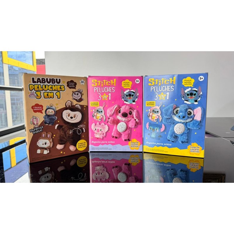 Labubu y Stitch 3 En 1