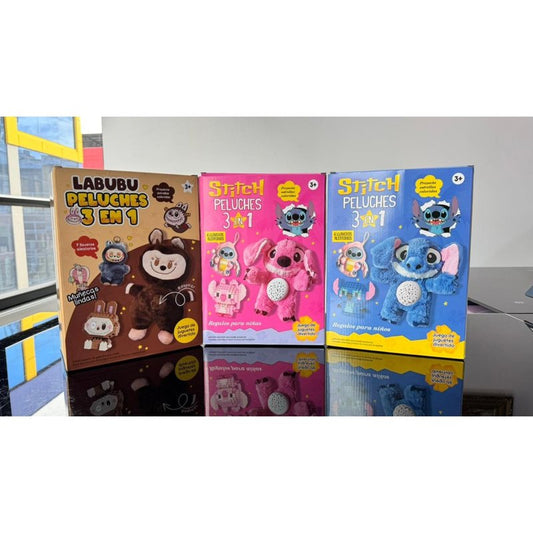 Labubu y Stitch 3 En 1