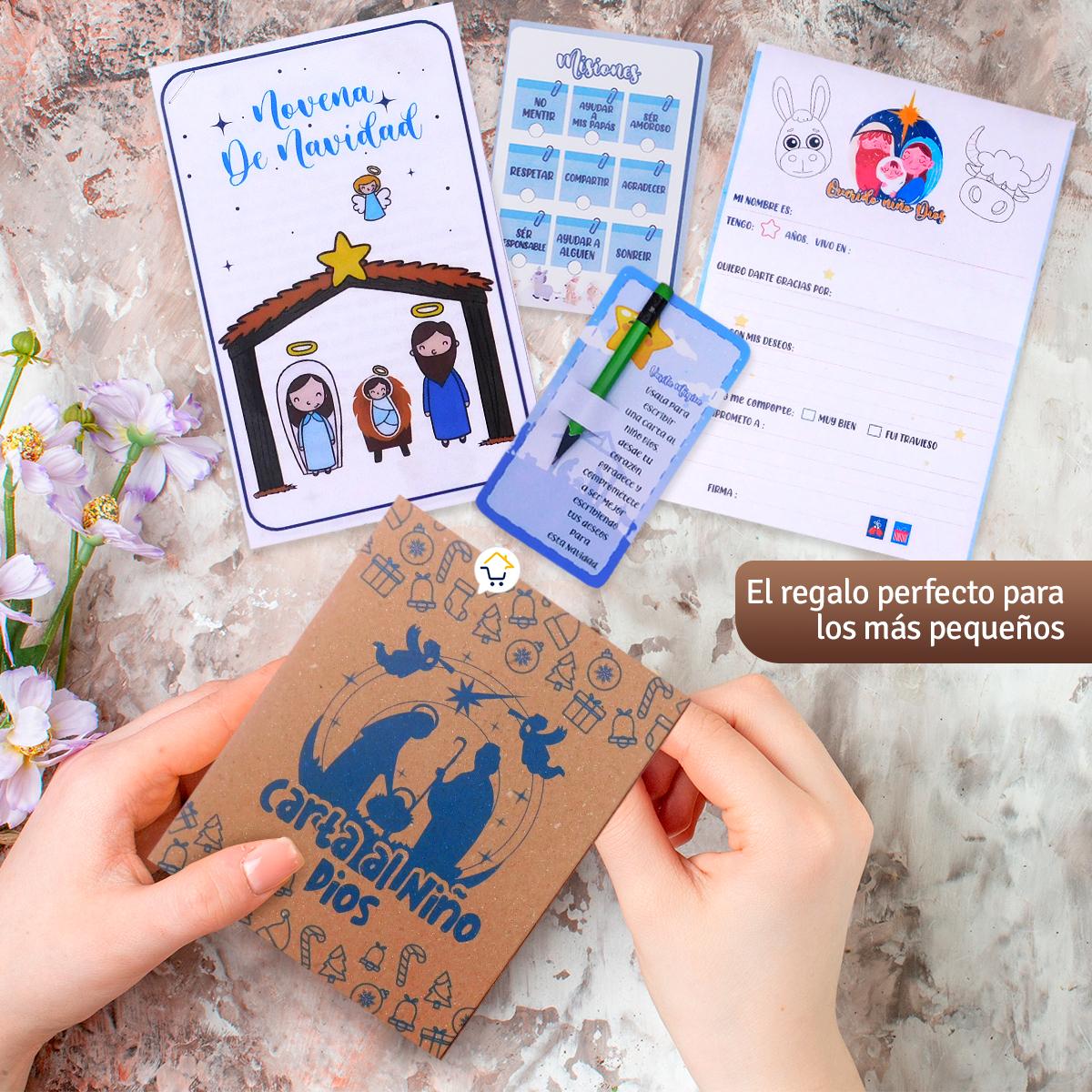 Kit Carta Al Niño Dios y lleva gratis 10 hermosos faroles y 10 velas