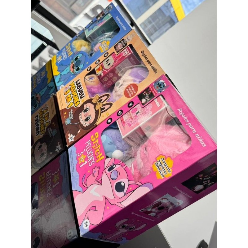 Labubu y Stitch 3 En 1